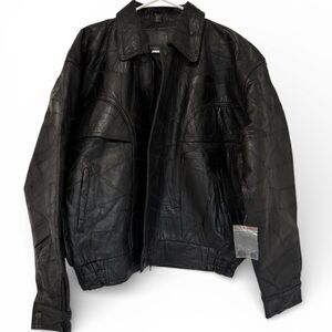 Men's Black Leather Jacket